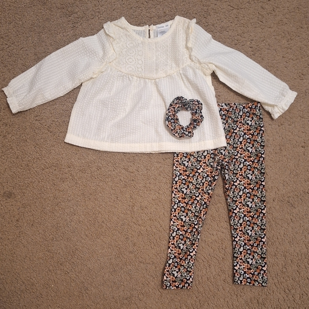 Forever me baby girl  set of three  pieces 2T
